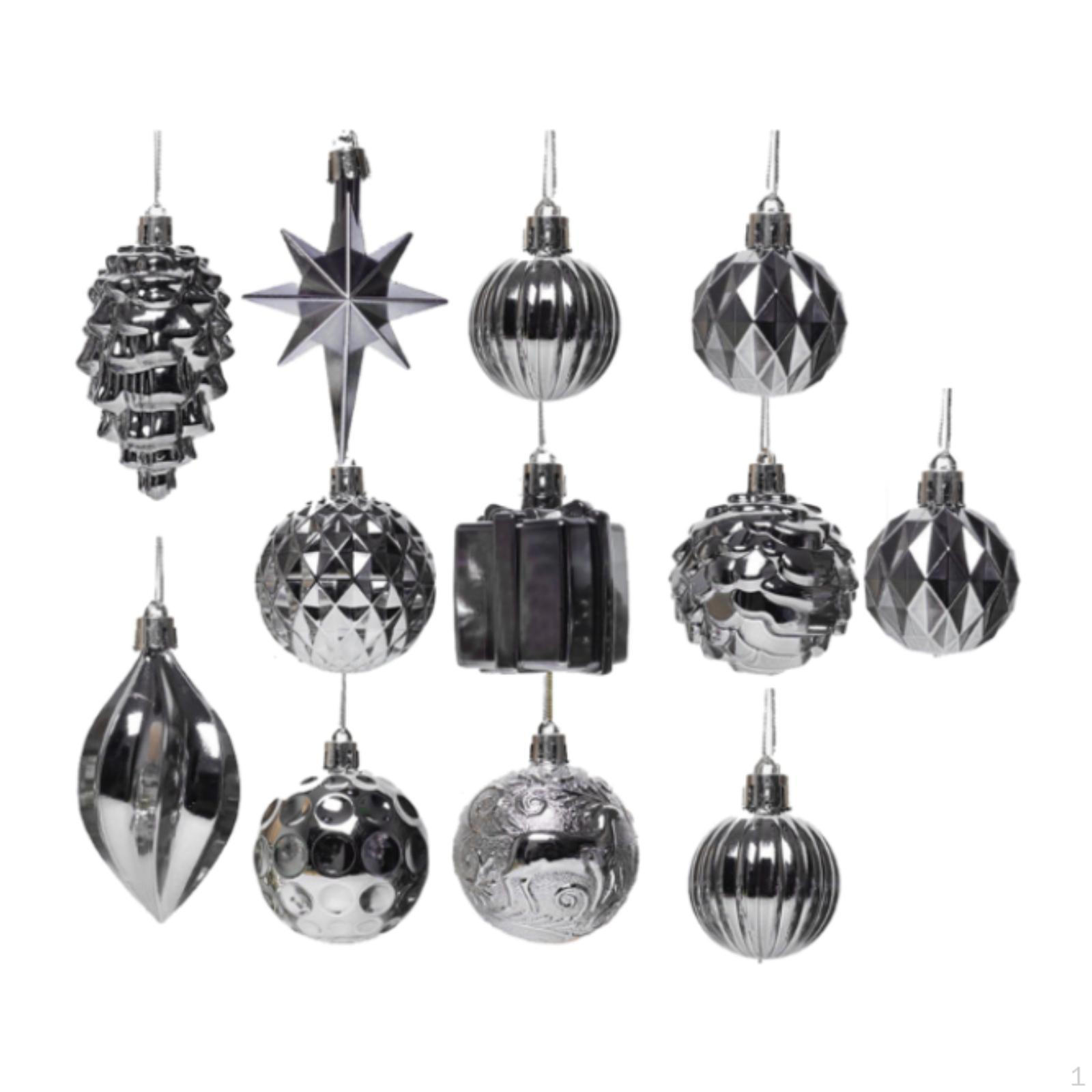 

Прикраси для ялинки Шарм-підвіски Подарункові вироби Кульки Набір прикрас для весільного кафе сірий колір