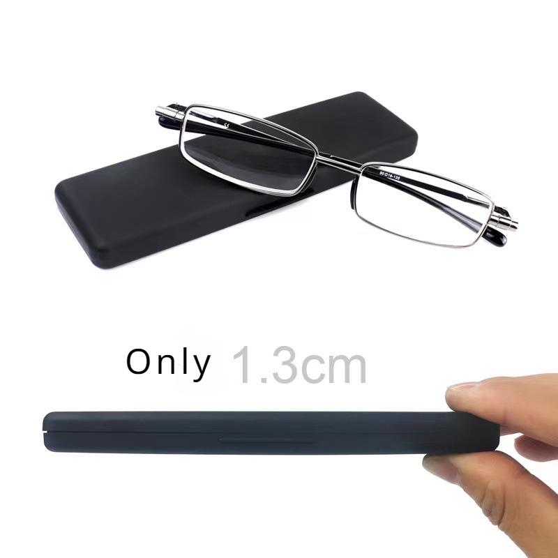 Rotating Reading Glasses High-Grade Middle-Aged Elderly Reading Glasses Ultra-Thin Fashion Fashionable Business Metal Full-Frame