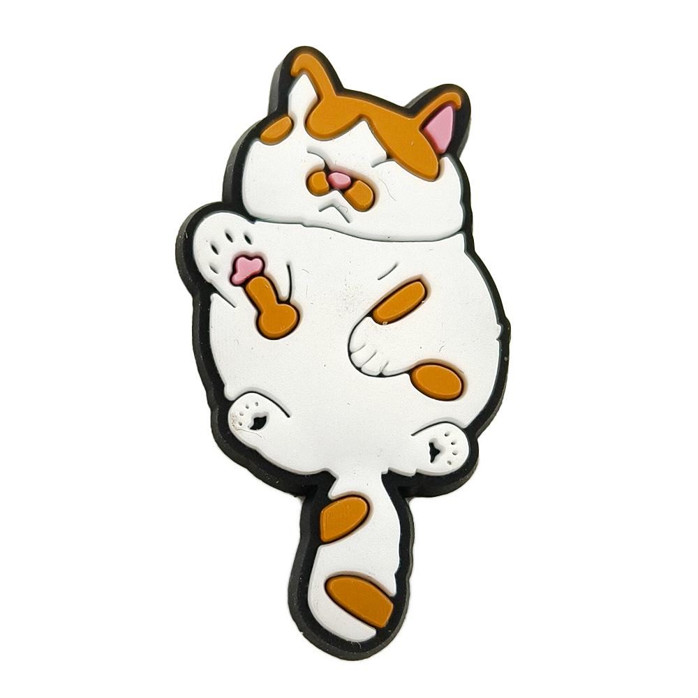 Cute Cartoon Cat Shoe Charms: Soft DIY Accessories for Garden Shoes