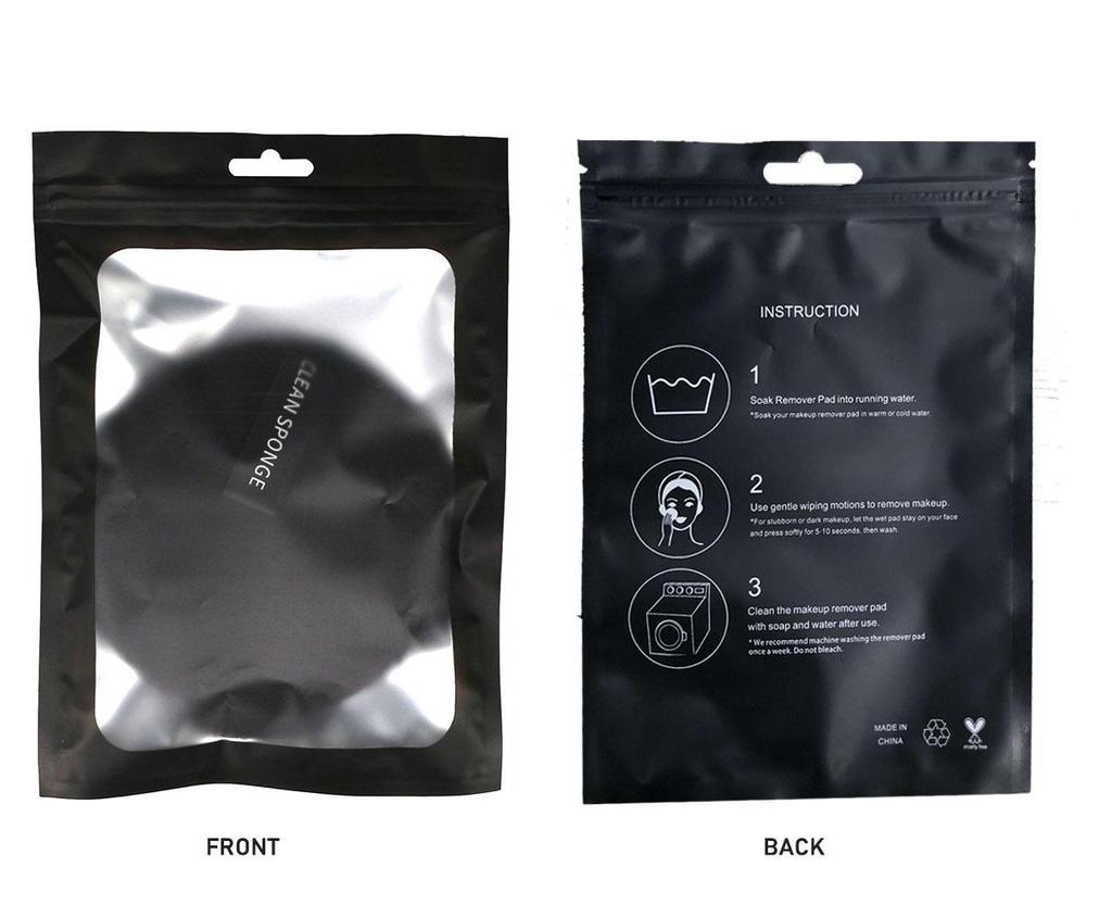 Reusable Lazy Person Cotton Makeup Remover Pads - Clear Water Cleansing Puff