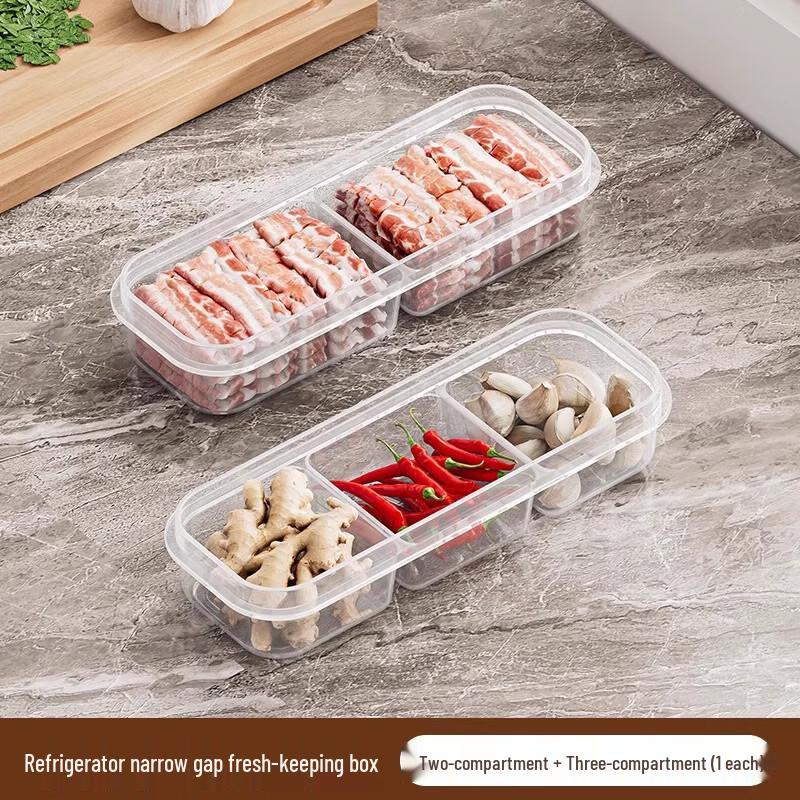ZISIZ Narrow Refrigerator Storage Box
