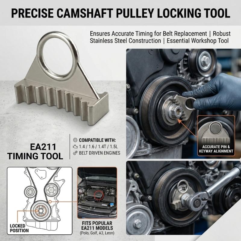 High Strength Alloy EA211 Engine Timing Tool Camshaft Retainer Wrench Universal Belt Pulley Locking Tool Enduring