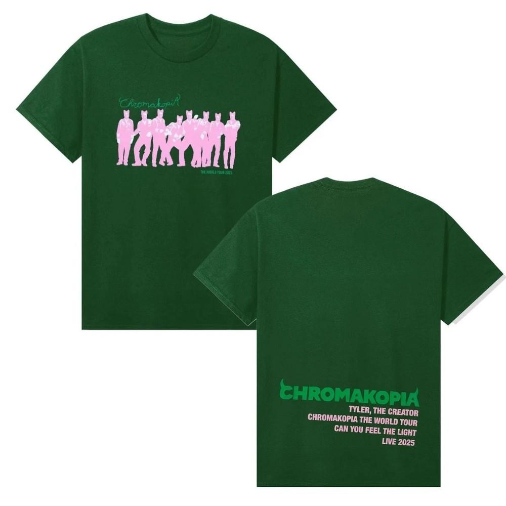 

Tyler the Creator Chromakopia The World Tour 2025 Merch Tshirt 2 sided S3XL Unisex T-Shirt XXL