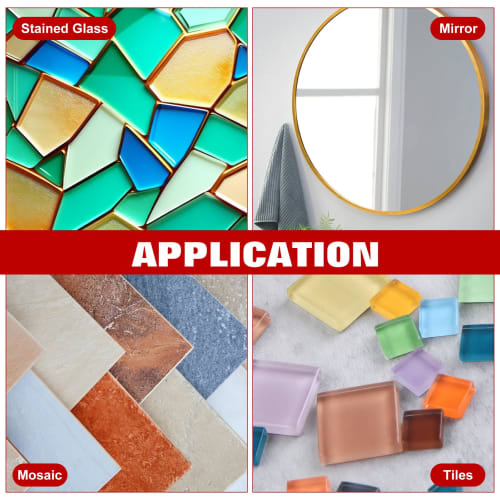 LEONTOOL Glass Tile Nippers, Mosaic Cutter, Roller-Type Mosaic Pliers with Carbide Wheel Blades, Glass Cutter, Glass Nippers, Tile Nippers, Tile Plier