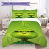 Christmas Gift Oscar Comedy Movie How the Grinch Stole Christmas Home Decor Soft Printed Bedding Set Pillowcase Duvet Cover (without Core) R13