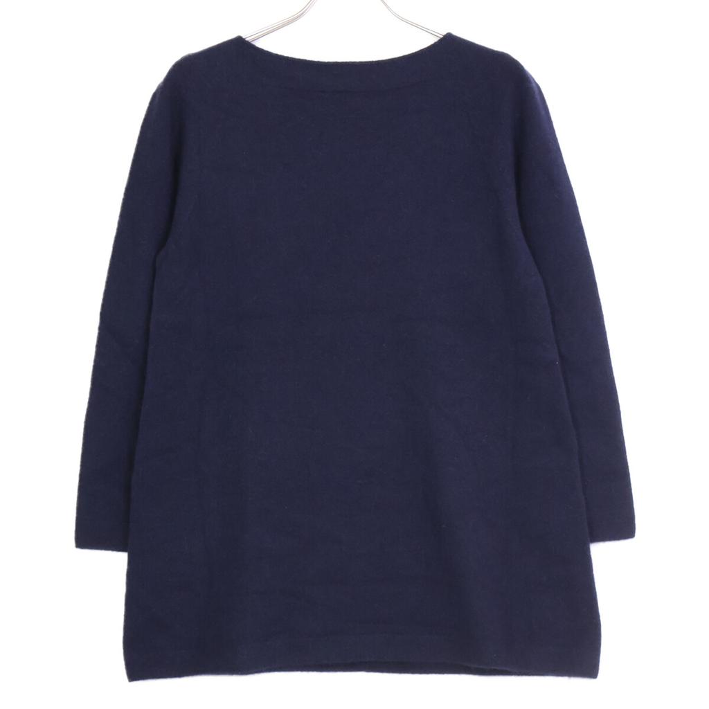 TOYOBOSHI MASE Navy 11IT-PC2012 Cashmere 100 Knit Tops 1 NavyUsed