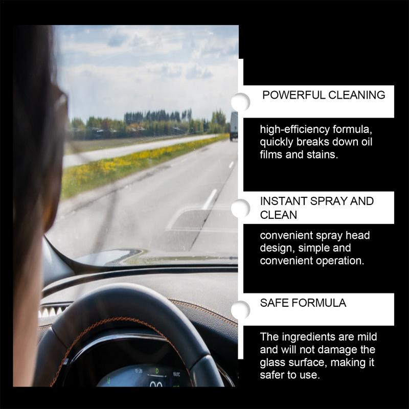 Oil Film Remover Glass Stripper Water Spot Remover Eliminates Coatings Anti Fog Film Coating Agent For Shower Doors