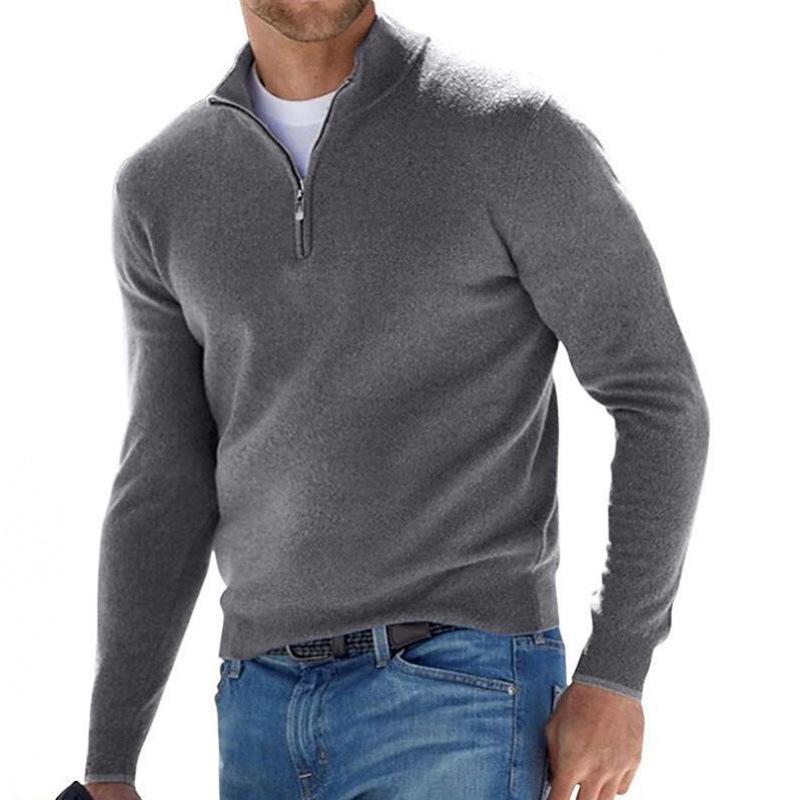 2026 Men s Long Sleeve Cashmere Base Layer for Autumn/Winter S серый