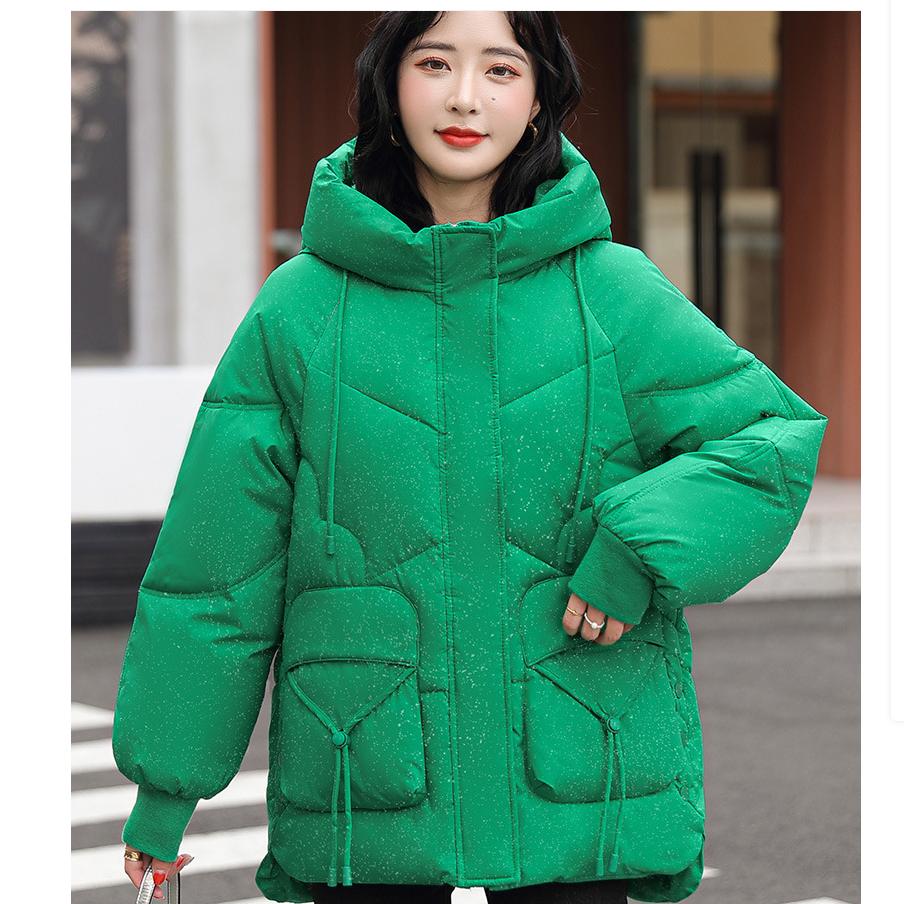 Cotton-padded Jacket Women's Korean Version of The Loose Hooded Padded Jacket Loose All-match Thick Warm Jacket