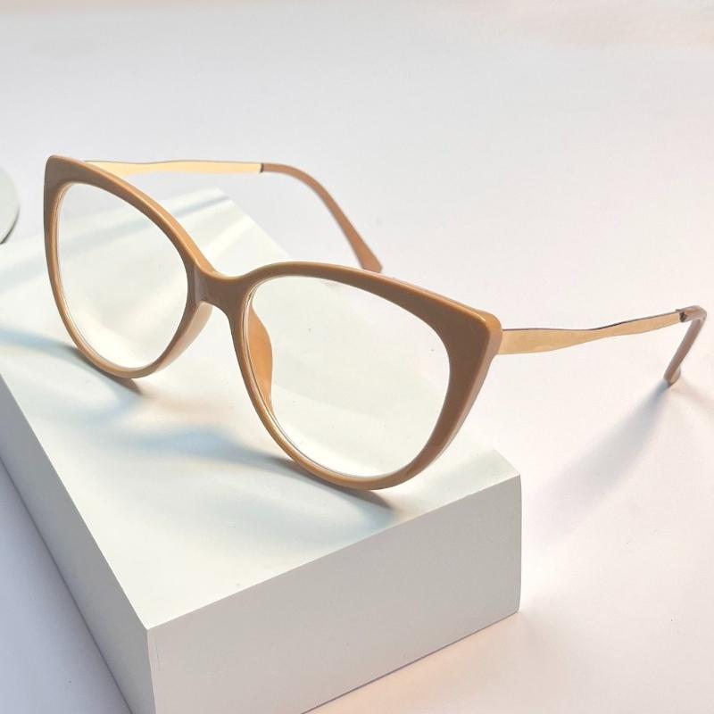 3 Piece Set Of Fashionable Cat Eye Frame Anti Blue Light Glasses