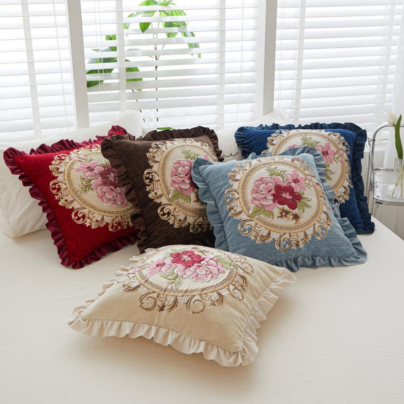Business Gifts, Ruffles, Core-containing Large Pillows, Sofa Back Cushions