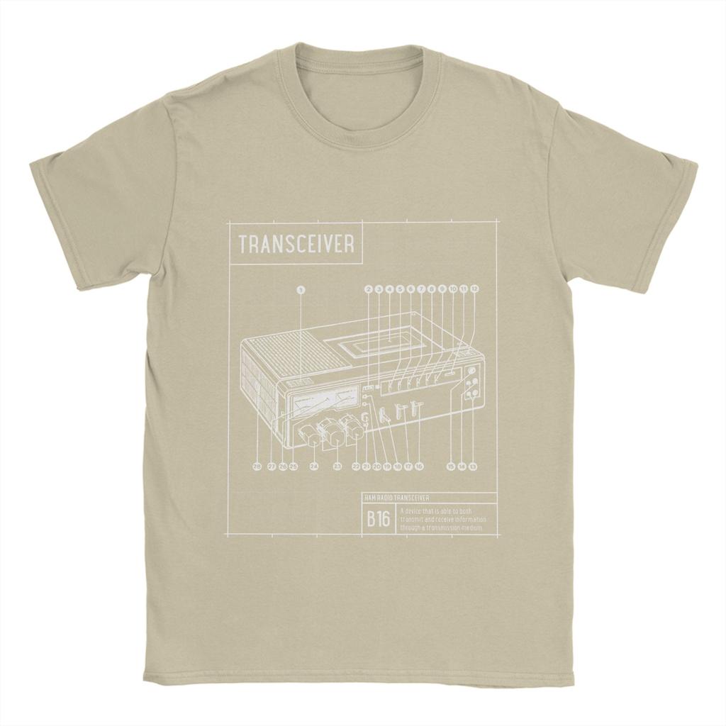 Vintage Ham Radio Pánské tričko Čistá bavlna Humorná trička Kulatý výstřih Krátký rukáv Oblečení Nápad na dárek
