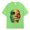 Retro Hip Hop T-shirts for men and women 100% cotton Bob Marley One Love Graphic T-shirt Reggae Short sleeve T-shirt Street wear