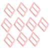 10pcs Durable Metal Metal Slide Buckle Wear Resistant Adjustable Buckle  DIY Project