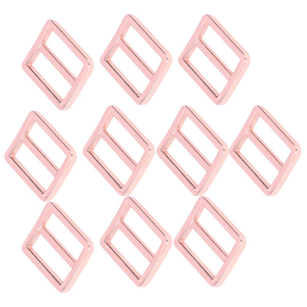 10pcs Durable Metal Metal Slide Buckle Wear Resistant Adjustable Buckle  DIY Project