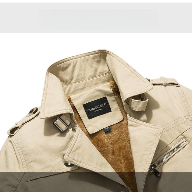 Spring and Autumn Men's New Men's Jacket Casual Men's Jacket Work Jacket Cotton Washed Windbreaker