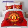 Manchester United F Pattern Bedding,Quilt Set Quilt Cover Pillowcase Home Birthday Gift(1 * duvet cover + 2 * pillowcase, without core)