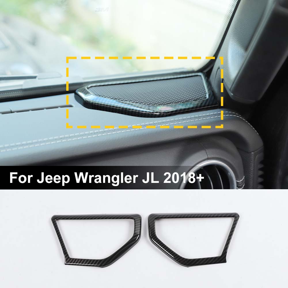 Kjøp Car APillar Speaker Horn Bezel Trim Cover for Jeep Wrangler JL
