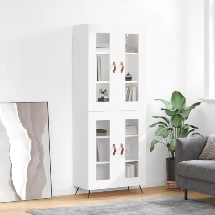 VidaXL Highboard White 69.5x34x180 Cm Engineered Wood 3198249
