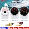 100~250℉ Wassertemperaturanzeige mit Blitzalarm, 7-farbiger LED-Anzeige, 2" 52mm Wassertemperaturmesser mit Sensor für Auto, Boot