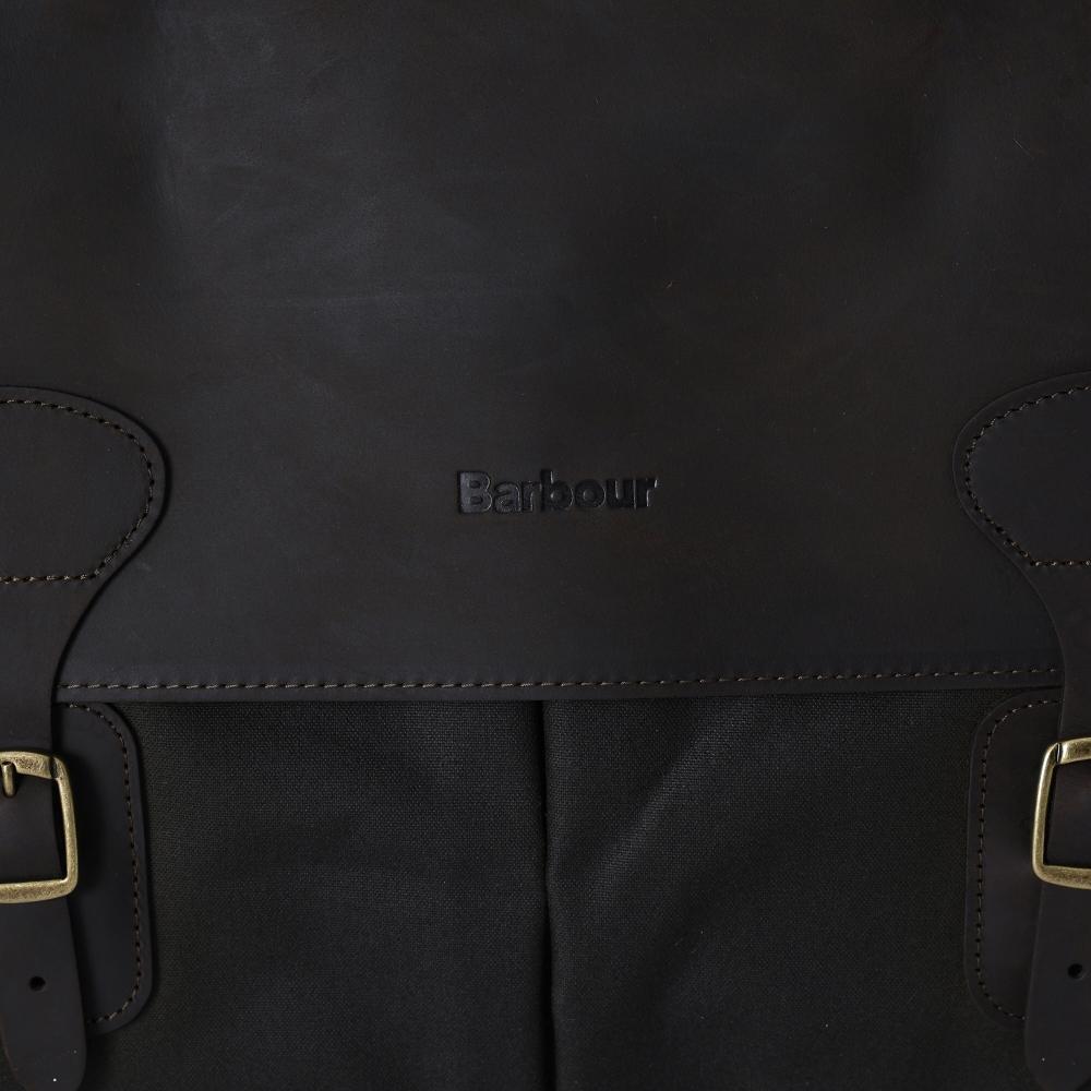 Barbour Uba0004 Ol71 Cartella in Pelle Cerata Cartella Cartella