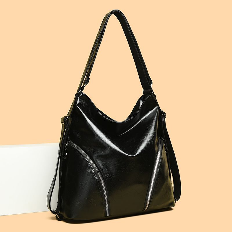 Fashion Women Convertible Bag Multi Ways Wear Shoulder Crossbody Backpack Daily Use one size чёрный