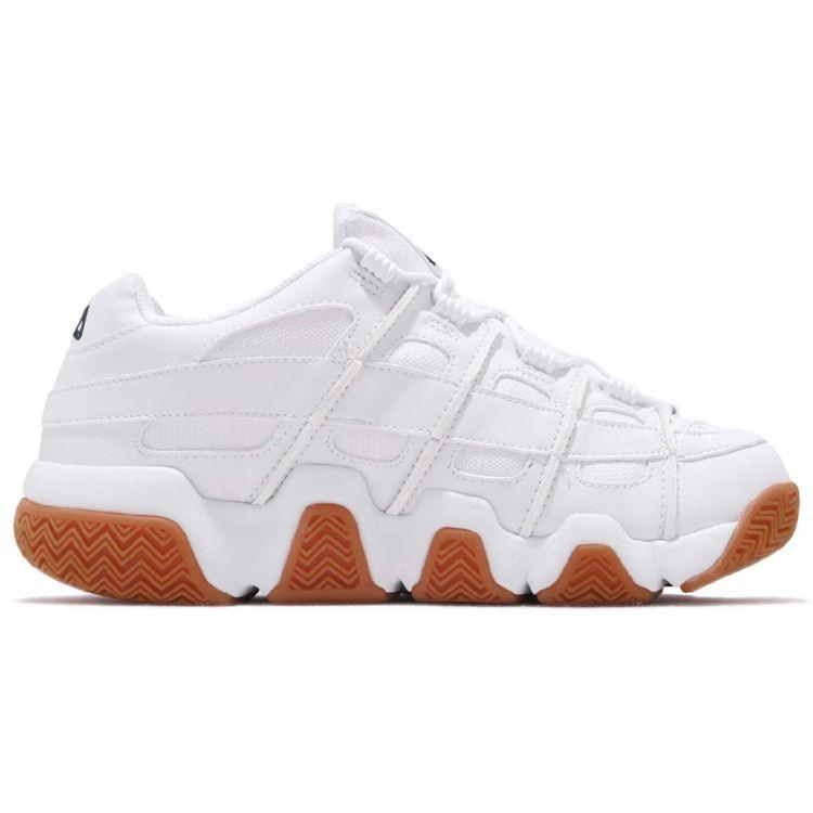 FILA Classic Versatile Comfortable Sports Casual Trendy Thick Sole Wear-Resistant Breathable Low-Top Dad Shoes Unisex Sneakers White FS1HTB1056X_WBR