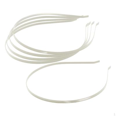 5 Pieces 5mm Stainless Steel Hairbands Hair Hoop Holder DIY Blank Bezel Base Metal for Beading