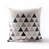 Nordic Fashion Black Geometry Pillow Cover Geometric Triangles Deer Cushion Home Decorative Pillowcase Office Sofa