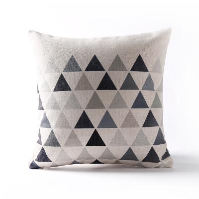 Nordic Fashion Black Geometry Pillow Cover Geometric Triangles Deer Cushion Home Decorative Pillowcase Office Sofa