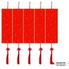 Red Fu Character Pendant: Festive Fan & Lantern-Shaped, Hard Card Design for Spring Festival (Semi-Ripe, Thickened)