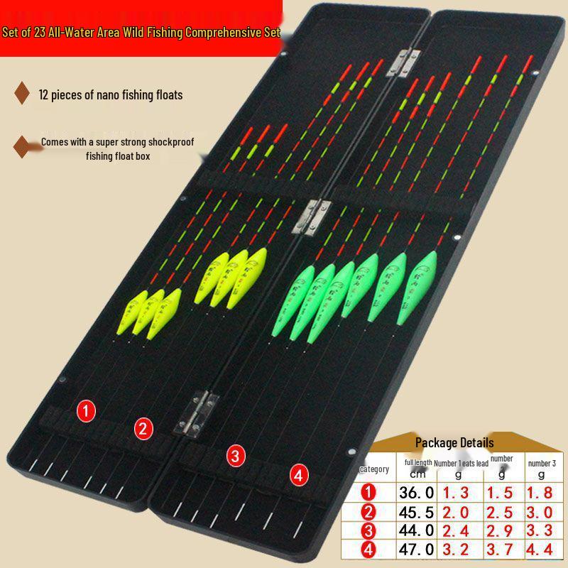 High-Sensitivity Nano Bright Fishing Float Set for Carp & Crucian Carp