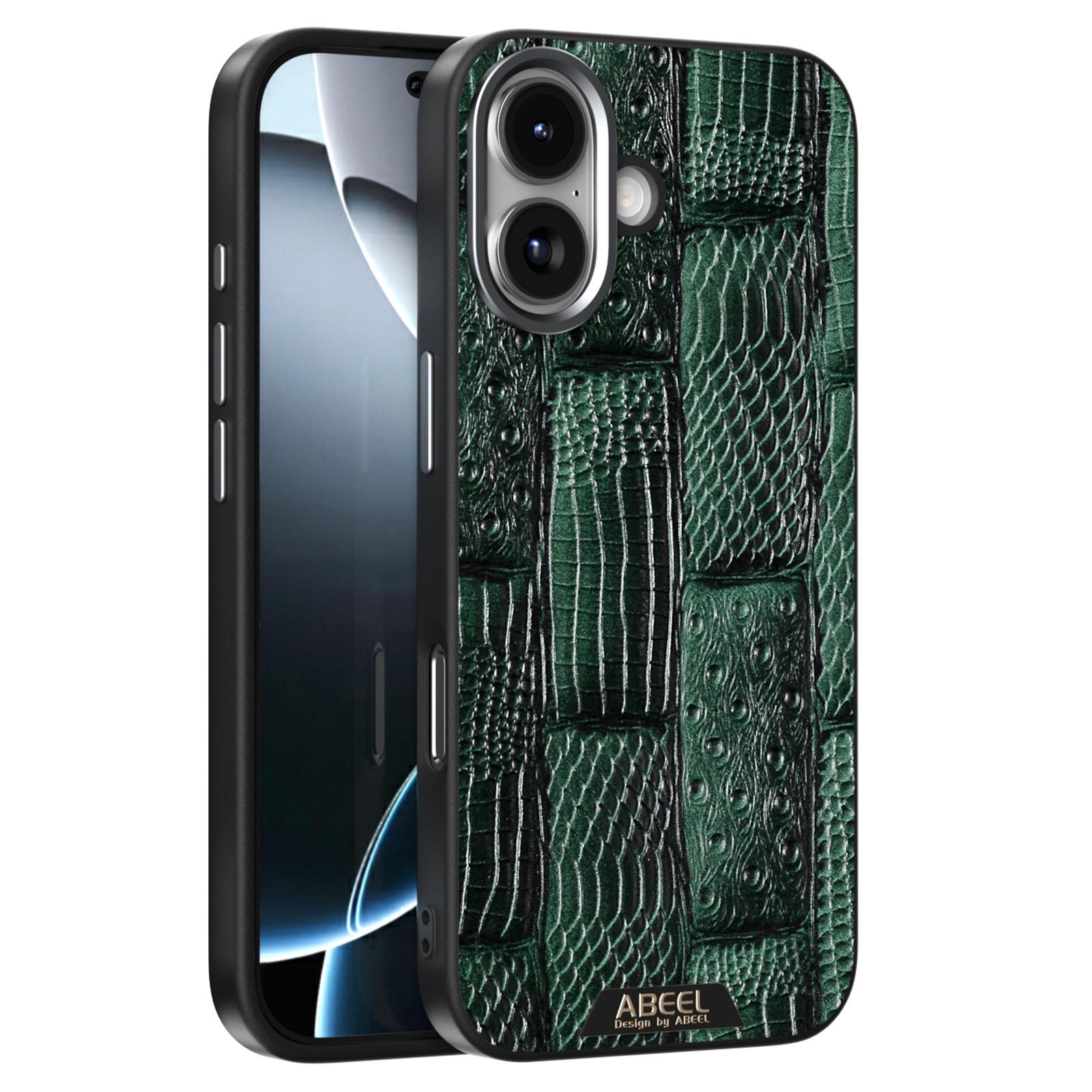 ABEEL Чехол для iPhone 17, совместимый с MagSafe, текстура «Зверь», микро-тиснение, задняя крышка B