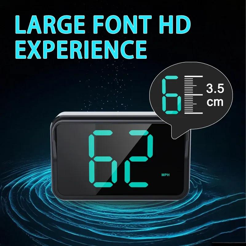 XMSJ Universal HUD Digital Speedometer GPS Head Up Display Digital  Plug and Play for All Car Plug and Play With Suction Cup