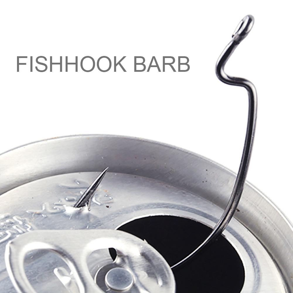 50pcs Super Strong Wide Gap Worm Hooks 2#-3/0# for Soft Plastic Baits Saltwater Freshwater Fishing