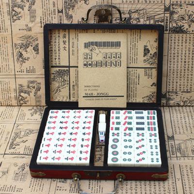 Mahjong 146 Peças Resistente a Arranhões Tamanho Mini Melamina Mahjong Chinês para Casa