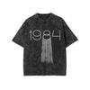Vintage Gewassen 1971 T-shirt Retro Verloop Getal Grafisch T-shirt Heren Dames Casual Oversized voor Dagelijks