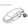 4 Sensoren Summer 16,5 mm Auto-Parksensor-Kit Rückfahrradarton Alarmanzeige Sondensystem Pz330-xk16.5