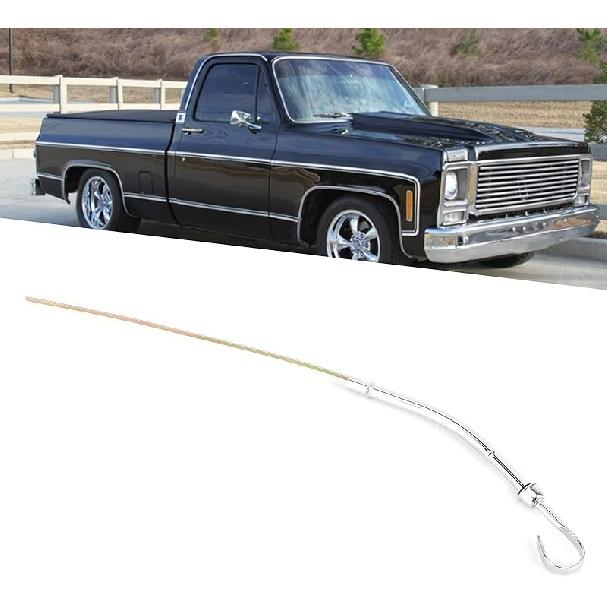 Oil Dipstick Tube, Black Driver Side Fit Replacement for Chevy SBC 283 327 350 400 Engine 1955‑1979(Black) серебряный