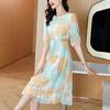 Elegant Plus Size Mulberry Silk Dress – Age-Reducing, Mid-Length Fairy Style for Spring/Summer