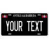 Custom Personalized Antigua Barbuda Black Decorative Tag Waterproof Dustproof Wall Hanging Ornament Home Decor