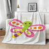 Cute Stuff Dragonfly Throw Lightweight 240G Flannel Blanket Soft Skin-Friendly For Summer Cooling
