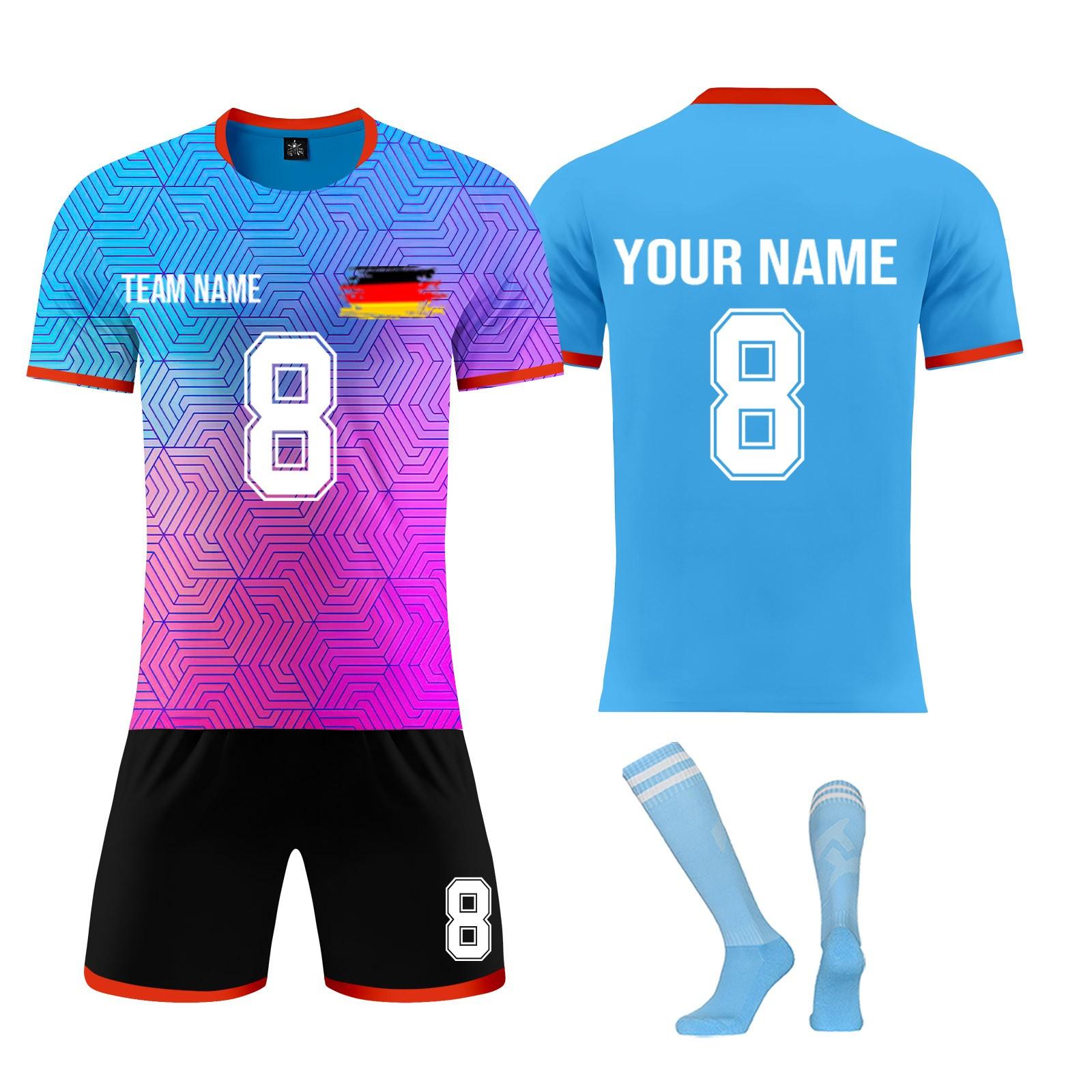 

Комплект персонализированных рубашек для мужчин и девочек с именем и номером, футбольные майки на заказ для мальчиков, тренировочный костюм 22