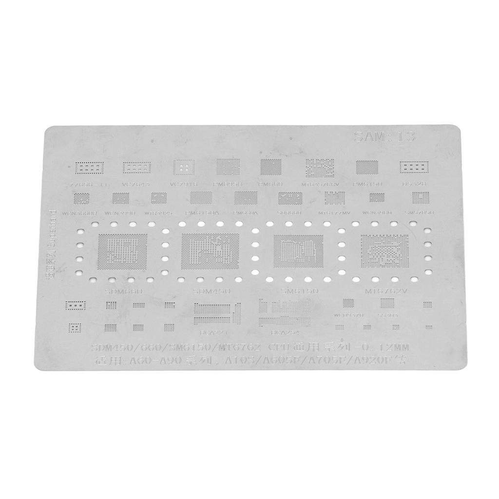 Phone CPU BGA Reballing Stencil Reball Rework Template Screen for Samsung A60‑A90