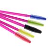 Disposable Beauty Tools Set: 50 Silicone Brushes - Rose Red Handles for Eyelashes, Eyebrows, and Makeup.