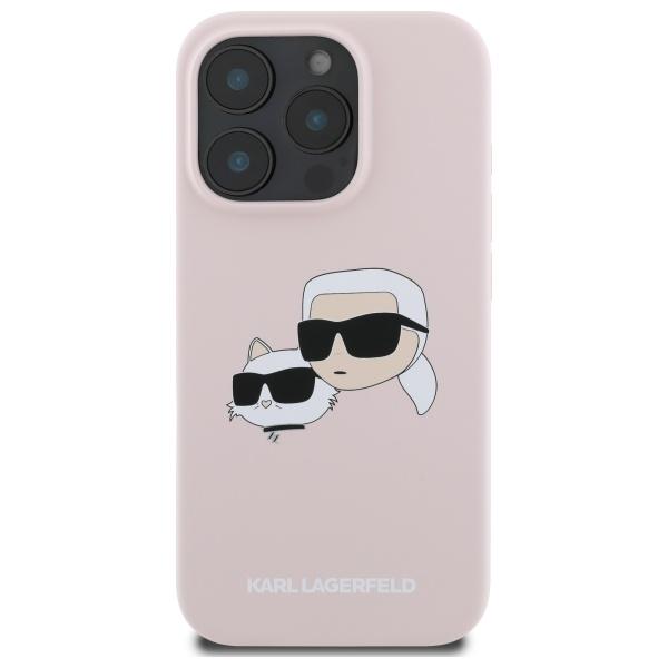Hülle für iPhone 16 Pro Karl Lagerfeld Hardcase MagSafe Rosa