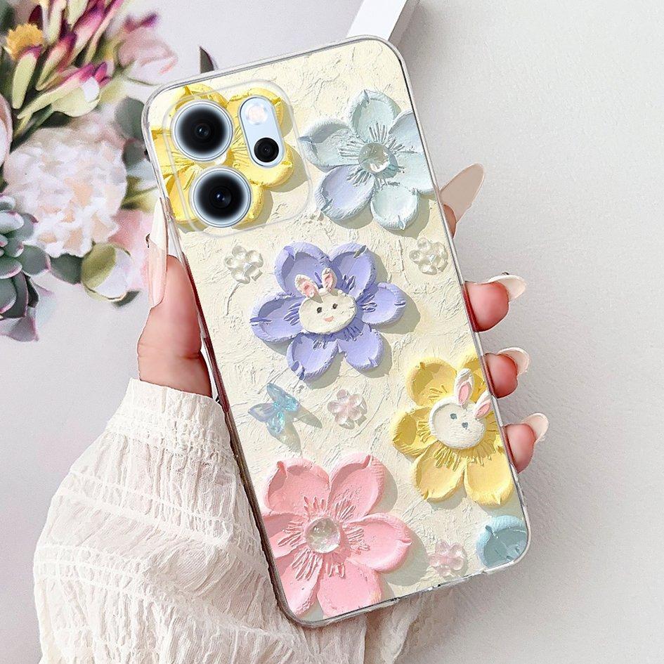 For Cover OPPO Reno 14F 2025 Case Reno14F Popular Bamboo Bowknot Soft Silicone Clear TPU Bumper For OPPO Reno14 F CPH2743 Shells