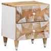 VidaXL Bedside Table 40x33.5x46 Cm Solid Mango Wood, Bed Cabinet, Bedroom Furniture, Bedside Table 4018662