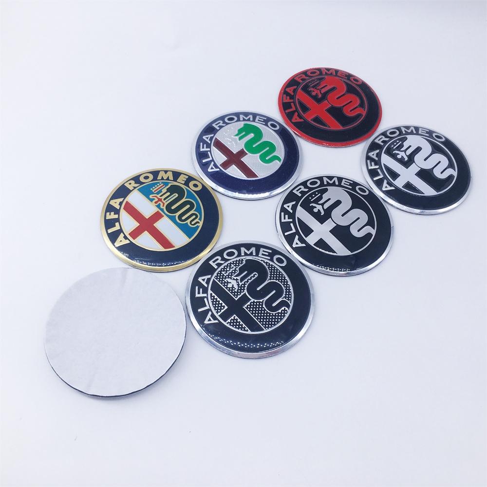 Pro Alfa Romeo 2026 Horká nálepka 1ks 40mm 50mm 56mm 74mm Pro Alfa Romeo Giulietta GT 147 156 Kryty/Středový znak přední mřížky auta