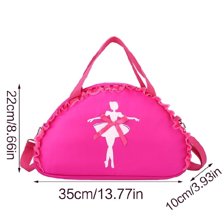 Girl Ruffle Lace Ballet Dance Bag Cute Handbag Crossbody Shoulder Bag Backpack